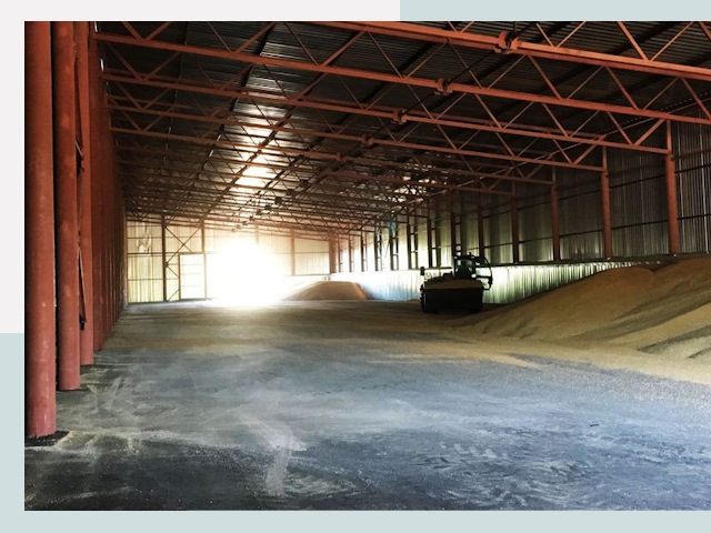 Строительство зернохранилищ в Дальнегорске