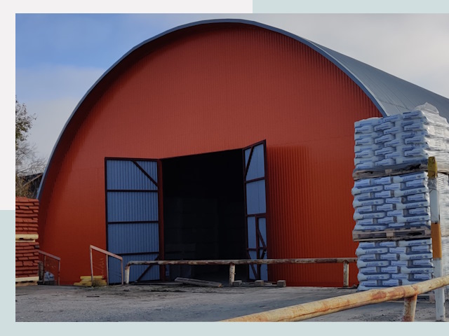 Полукруглые ангары по цене от 618 руб. в Дальнегорск