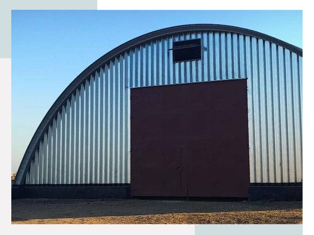Бескаркасные ангары в Дальнегорске