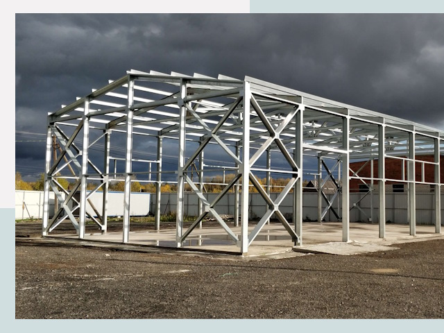 Двускатные ангары в Дальнегорск от 618 руб. за квадрат