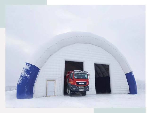 Мобильные ангары в Дальнегорске