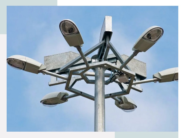 Монтаж осветительных мачт в Дальнегорске