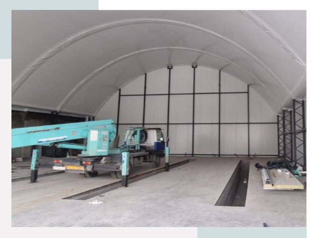 Внутреннее оснащение ангаров в Дальнегорске