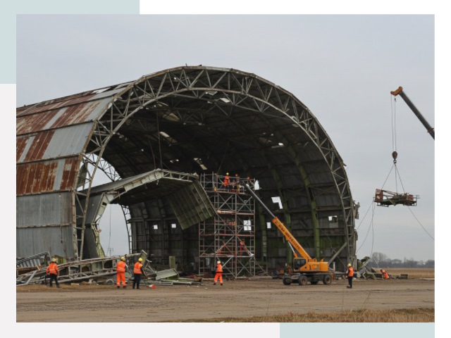 Демонтаж ангаров в Дальнегорске